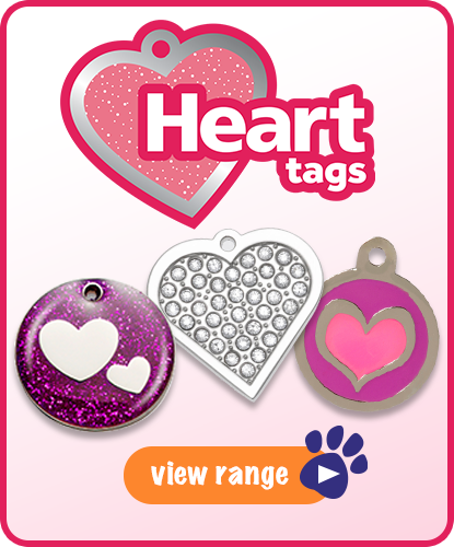 Heart-shaped Pet ID Tags