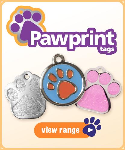 Pawprint-shaped Pet ID Tags