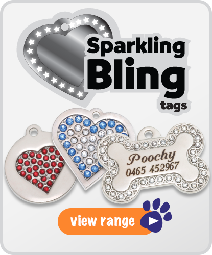 Pet ID Tags with Swarovski Crystals