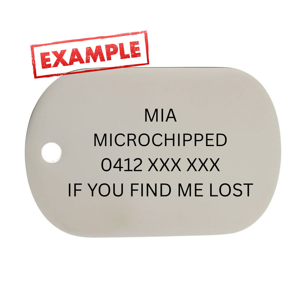 Home Design Dog ID Tag Engraved