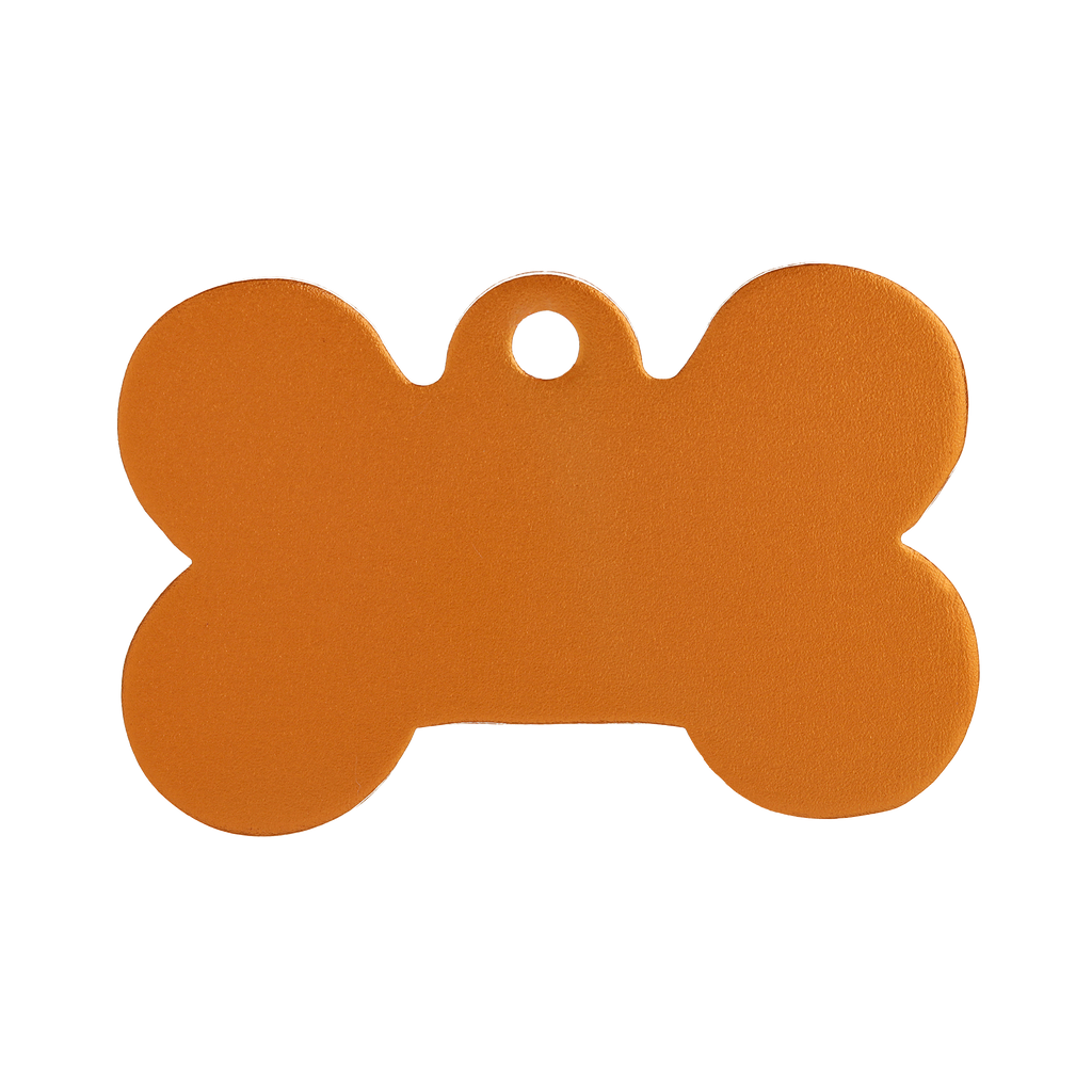 aluminium-bone-orange-small-or-large-id-tag