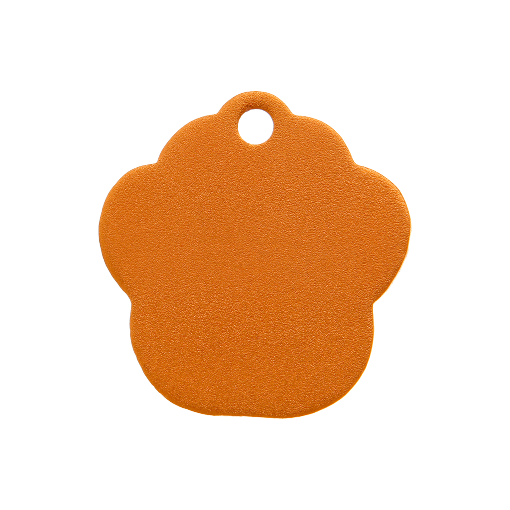 aluminium-paw-orange-small-or-large-id-tag