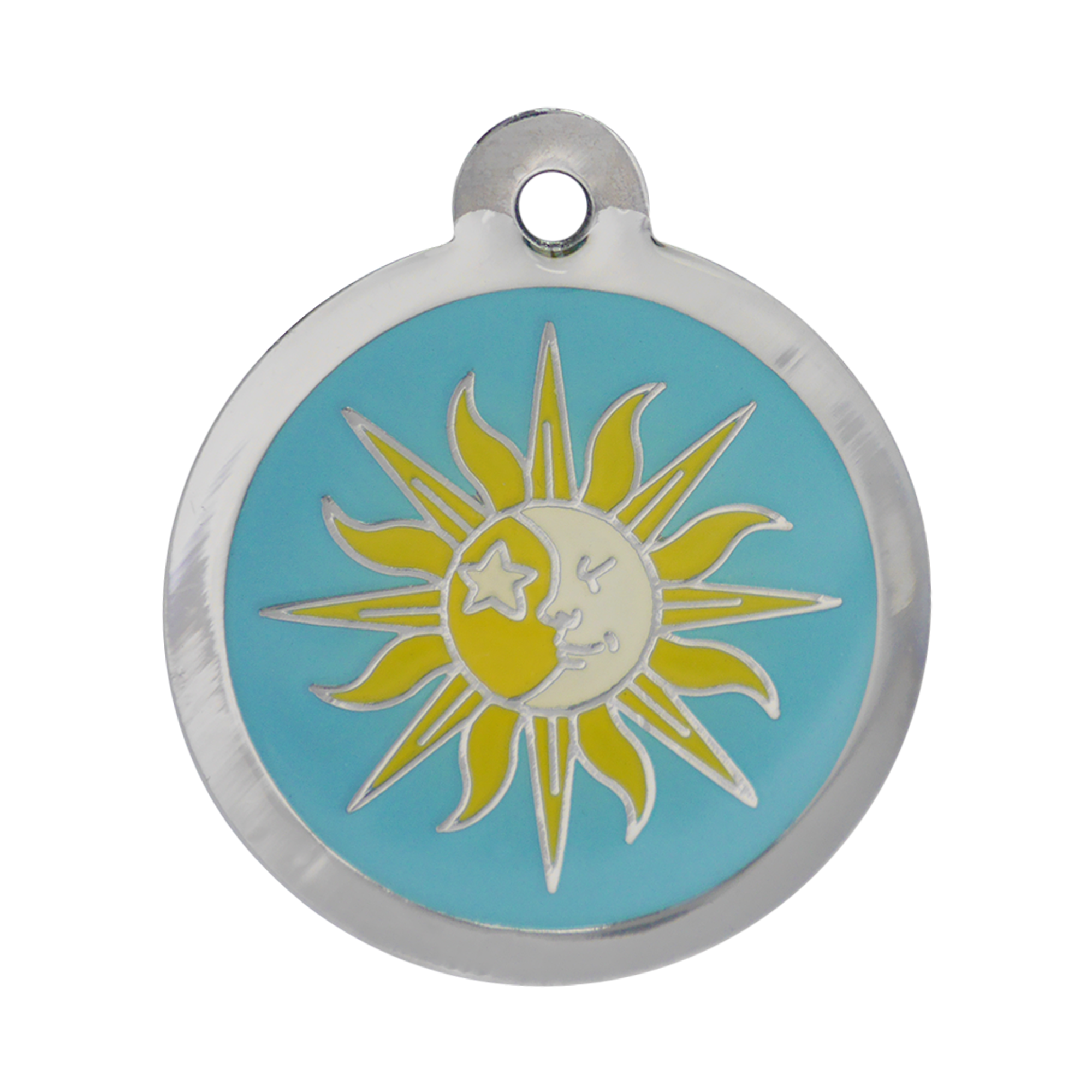 Sun Moon Pet Tag Shop our Design Pet ID Name Tags