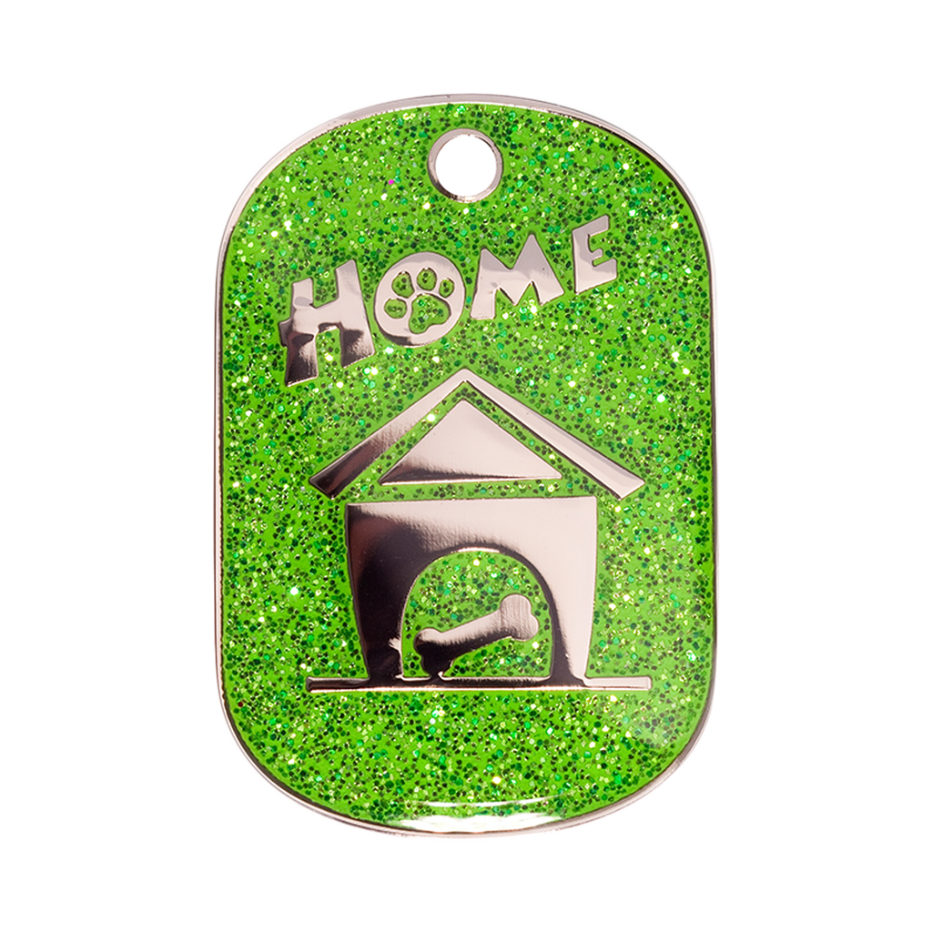fashion-home-green-sparkle-small-id-tag
