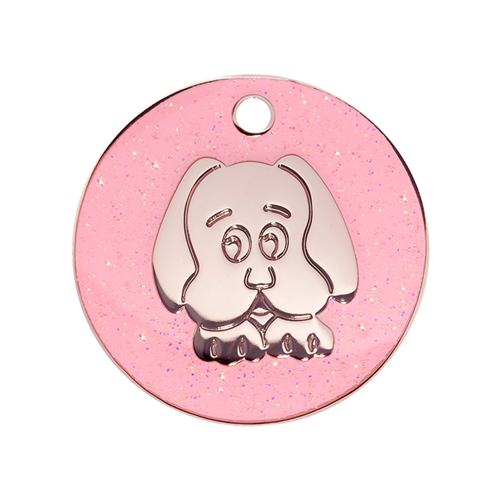 glitter-dog-pink-medium-id-tag