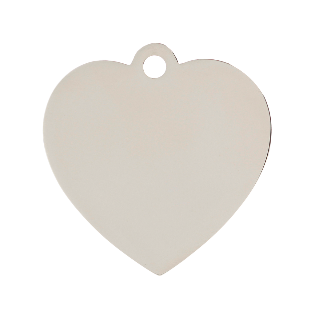 Small Blue Sparkly Heart Pet Tag