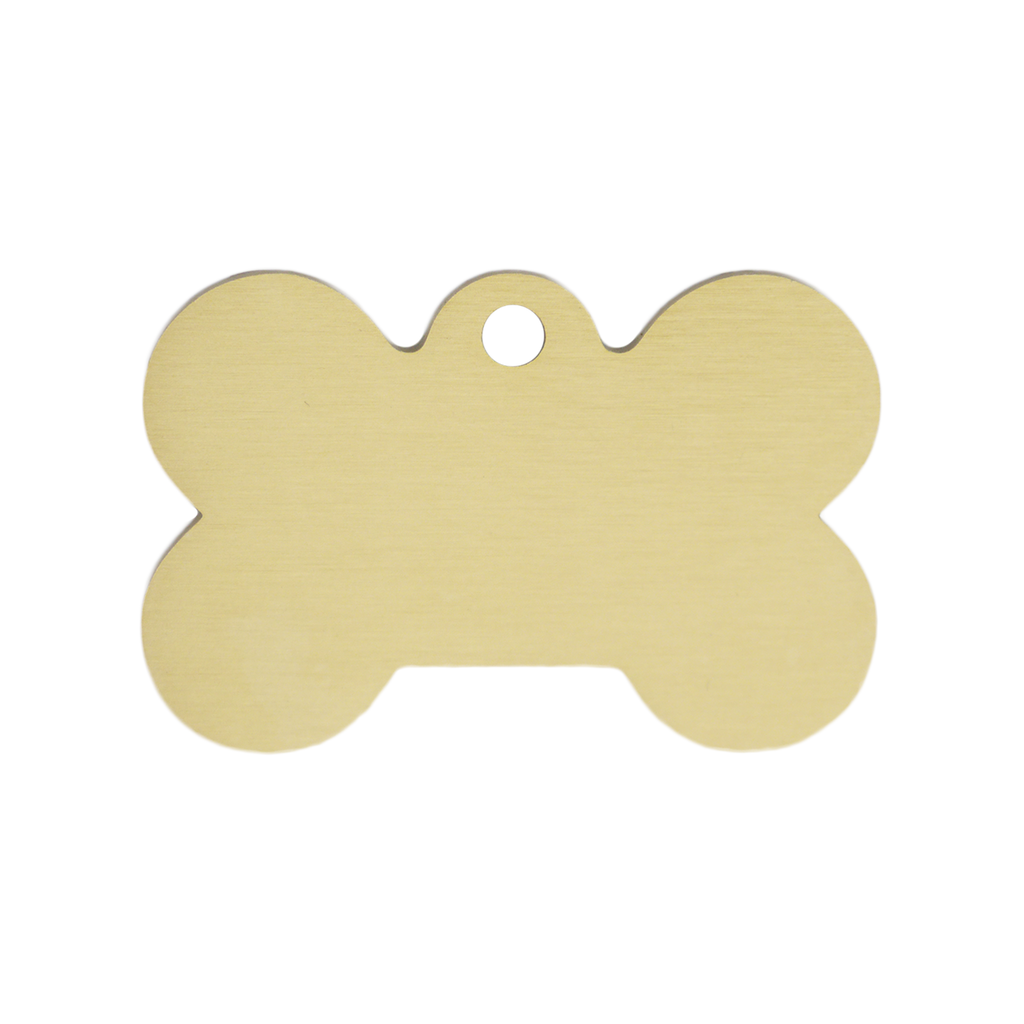 Brass Bone Dog ID Tag
