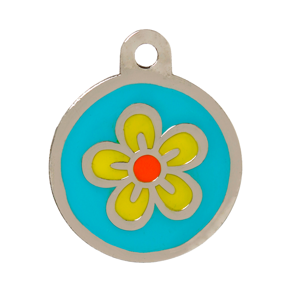 Flower Design Pet Tag