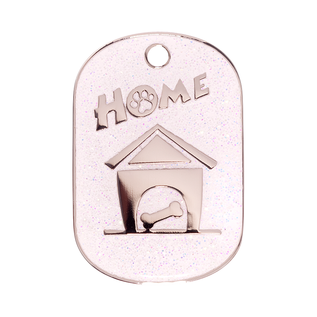 Small White Home Design Pet Tag
