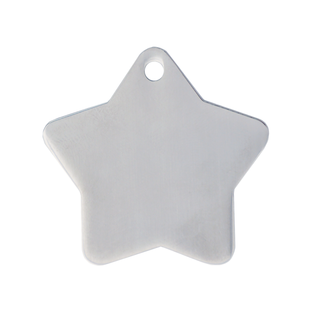 Stainless Steel Star Pets ID Tag